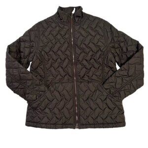 LANDS’ END quilted jacket with pockets